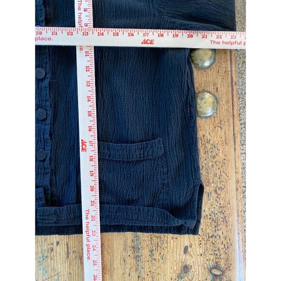 Jones New York Sport Womens Black Button-Up Textured Jacket Size M With Pockets - Picture 6 of 6